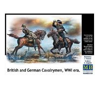 Figurita De Caballería Británica Y Alemana, Wwi Eramaquette