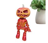 Figurita de calabaza con luces LED, calabaza de Halloween luminosa - Figura de calabaza luminosa de mesa de Halloween de colección, muñeca de calabaza de Halloween con artes móviles para cocina, salón