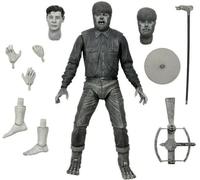 NECA - Figura de acción Universal Monsters Ultimate Wolf Man B&W 7, Color Blanco