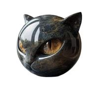 Figurita De Gatos Negro - Estatua De Gato Pequeños De Resina Artesanales - Hermoso Significado, Adecuado para Regalar A Amigos, Amantes De Los Gatos, para Colocar en Estanterías, Entradas, Escritorios