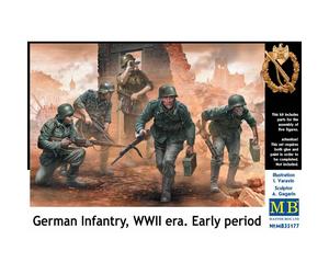 Figurita De Infantería Alemana De La Segunda Guerra Mundial Era Temprana