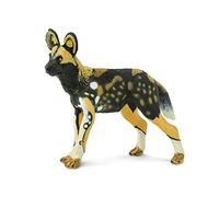 Figurita de perro salvaje africano | Modelo realista de 3,5" | Juguetes para Niños | No tóxicas y Libres de BPA | Apto para Niños de 3+ | Safari Ltd