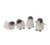 Figurita de Pingüino en Miniatura 12 Piezas de Resina para Escritorio | Base Plana Estable, Estilo Tierno, para Micro Paisajes y Dormitorios, Adorno Navideño y Obsequio