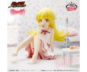 Figurita Monogatari Oshino Shinobu Relax Time Banpresto Colección De Manga