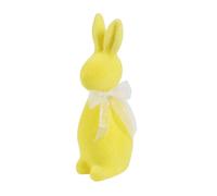 Figuritas De Conejito - 23CM Lindo Juguete Decorativo Flocado - Decoración Pascua con Pajarita | para Spring Home Farmhouse Bordes Redondeados Lisos para un Acabado Suave al, lo Que Toma la