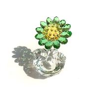 Figuritas De Girasol De Cristal, Adorno De Sueños, Pisapapeles De Cristal, Ramo De La Suerte Que No Se Desvanece, Escultura, Decoración Del Hogar