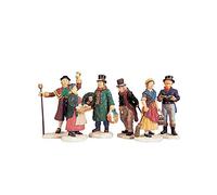 Figuritas de Navidad de habitantes del Pueblo, de la Marca Lemax, Pack de 6