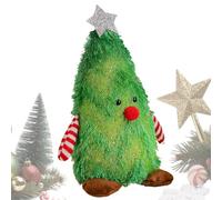 Figuritas Navideñas Con Peluche para Escritorio con Figura Decorativa Árbol | Muñeco Erguido Para el Hogar y la Casa, Repisa para Chimenea, Mesa, Centro de Mesa, Fiesta, Oficina, Escuela y Verde