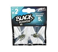 Fiiish Black Minnow 2 - Señuelo de Vinilo para Pesca, Color Plateado, Talla 5 g