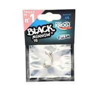 Fiiish Black Minnow 4 - Señuelo de Vinilo para Pesca (Need to be reviewed, señuelos), Color Plateado, Talla Size 70