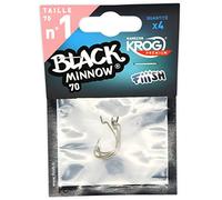 Fiiish Hamecon Krog Premium by Vmc Black Minnow No.1 - Chrome - BM038