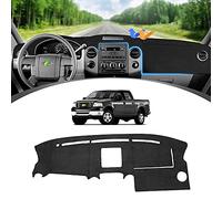 FIILINES Cubierta del salpicadero para Ford F-150 2004 2005 2006 2007 2008 F150 Accesorios Suede Dash Cover Mat Parasol Antideslizante Pad Alfombra Protector