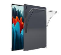 FiiMoo Funda para Samsung Galaxy Tab S8/Galaxy Tab S7 Carcasa, Protectora Cover de TPU, Funda de Esquinas Reforzadas, Fina y Ligera, Resistente Amarilleo, Marco Blando, Transparente Cover