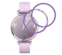 FiiMoo Protector de Pantalla para Garmin Lily 2, Película Protectora [2 Piezas] [5H Dureza] [Cobertura Completa] [Alta Definición] para Garmin Lily 2 Protector Antiarañazos-Púrpura