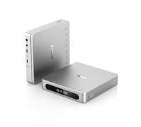 FiiO DM13 - Reproductor de CD estéreo portátil Multifuncional con batería de Larga duración, soporta extracción USB, Salidas ópticas/coaxiales/de 3,5 mm/4,4 mm (Bluetooth Plateado)