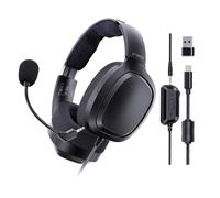 FiiO FG3 - Auriculares para juegos, doble controlador dinámico USB con micrófono ENC desmontable, sonido envolvente virtual 7.1, DAC de alta resolución, ecualizador DSP, compatible con PC, PS5, Xbox y