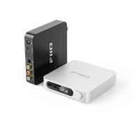FIIO K11 DSD256 - Auriculares de Escritorio equilibrados de 1400 W, DAC y Amplificador de 384 kHz/24 bits para Audio doméstico/PC de 6,35 mm/4,4 mm/RCA/coaxial/óptico (Plata)