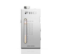 FiiO RR11 Receptor de radio estéreo FM de alta fidelidad portátil con sintonización PVR analógica, graves + efectos de sonido 3D, 64 MHz-108 MHz (plata)
