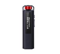 FiiO SnowSky Echo Nano - Reproductor de MP3 portátil retro con rueda de desplazamiento por yema del dedo, salida de 3,5 mm, DAC USB, controles en línea y compatibilidad con DSD/FLAC (negro)