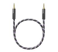 FiiO Trust Series - Cable de audio AUX de 3,5 mm, chapado en plata, cable estéreo OFC macho a macho para DAP, DAC/Amps, amplificadores de auriculares, altavoces y otros dispositivos de audio de 3,5 mm