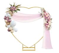 Fiita Corazón de boda, kit de arco de globo de metal, soporte de para boda, flores en forma de corazón, marco de, juego de arco, para bodas, baby shower, fiesta de cumpleaños
