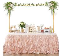 Fiita Soporte de mesa ajustable con pinzas de 120 cm a 250 cm de longitud, de metal, arco de mesa de flores decoradas para bodas, decoración de fiestas, decoración de cumpleaños, aniversario