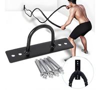 Fijación Battle Rope, Soporte para Cuerda de Batalla, con Material de Montaje, Soporte de Anclaje para Pared Y Techo, para Sistemas de Entrenamiento de Fuerza