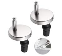 Fijación de asiento de inodoro, juego de bisagras de asiento de inodoro de 2 piezas, fijación de tuerca de goma, accesorios de reparación de asiento de inodoro, para reparación de asiento de inodoro