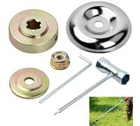 Fijación de Tuercas de Cuchilla Kit Piezas de Repuesto, Kit Fijación para Cortacéspedes, Accesorios para Desbrozadoras de Metal, Accesorios Desbrozadora de Repuesto, para Cortacésped, Desbrozadora