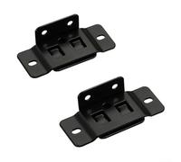 Fijación fija de 2 piezas en forma de L conector de 90 grados para sistemas de asientos modulares incluyendo sofás seccionales y sofás biplaza (negro)