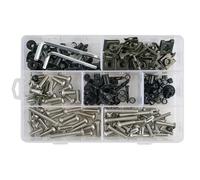 Fijación Kit De Tornillos Y Tuercas para Carenado De Motocicleta para Yamaha FZ1 FZ6 FZ8 Tracer FZR600 750R Tornillos y Tuercas para Parabrisas Carrocería Tornillos(Titanio)