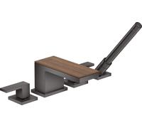 Fijación para bañera de 4 agujeros hansgrohe AXOR MyEdition, sin placa, 47432330, Color: Cromo negro pulido