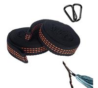 Fijación para hamacas, hamaca con 2 mosquetones de carga pesada, correas de fijación con 6 trabillas, ajustable, cuerda de columpio, fijación para camping, exterior y senderismo