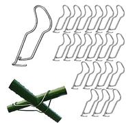 fijación para tubos acero - 20 unidades hebillas fijación para plantas, clip conexión, accesorio rejilla para plantas, soporte para manguera crecimiento flores para