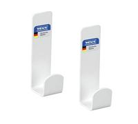 Fijación sin taladro: Incluye fijación Turbo-Loc con almohadilla adhesiva para instalación en pared rápida y fuerte sujeción sin herramientas en todas las superficies lisas (excepto plástico)
