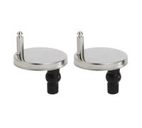 Fijaciones de asiento de inodoro de liberación rápida, 2 bisagras de asiento de inodoro, piezas de repuesto para agujeros ciegos de inodoro, mejoradas de 45 mm