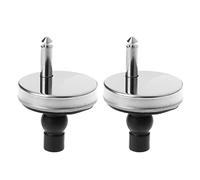 Fijaciones de asiento de inodoro de liberación rápida, paquete de 2 accesorios superiores de asiento de inodoro de 5,5 cm, bisagras de asiento de inodoro de liberación rápida para agujeros