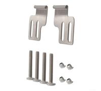 Fijaciones de caja trasera de acero inoxidable resistentes (gancho lateral | Fácil instalación de alforjas, soporte lateral robusto, evita que el equipaje se balancee, equipo de viaje esencial