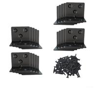 Fijaciones de esquina de acero inoxidable para ángulos precisos de 90 grados en molduras de marcos de fotos y soportes de exhibición (20 piezas)