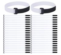 Fijaciones netas - 50 paquetes de correas de fútbol de 39,8 x 2 cm, lazos estables y duraderos, sujeción fuerte, perfecto para niños al aire libre Playground Sports -Fitness -Training Game Safe