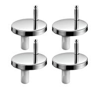 Fijaciones para bisagras para tapa de inodoro, 4 piezas, accesorios de | Kit de pernos con bisagra para tapa de inodoro para casa, apartamento, granja, dormitorio, cuarto de baño