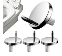 Fijaciones para bisagras para tapa de inodoro, 4 piezas, accesorios de | Kit de pernos de bisagra para tapa de inodoro para apartamento, casa de campo, dormitorio, baño, aseo, vivienda, hotel,