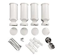 Fijaciones para radiador secador Toalla, soporte universal para secador toalla, adecuado para cualquier radiador SDB recto o curvado