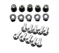Fijaciones Parabrisas Moto PARA KYMCO SHADOW 300 / PEOPLE 300 MY ROAD 700 MV AGUSTA F4/F4R Tuercas De Fijación M5 Para Motor, Parabrisas, Tornillos De Montaje(10Pieces silver)