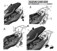 SHAD TOP MASTER SUZUKI GSR 600 Conexión en mayúsculas, negro, tamaño 35 cm