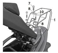 Shad Y0TM59ST Soporte de Baúl para Yamaha T-MAX 500, Negro