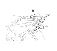 Shad Y0A57T Soporte de Baúl para Yamaha Aerox 50, Negro
