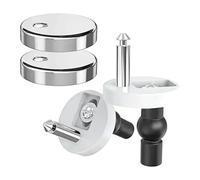 Fijaciones universales for asiento de inodoro, bisagras liberación rápida, accesorios superiores for WC, agujeros ciegos, baño, 2 uds