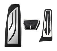 Fijado de forma segura y no fácilmente desplazado Cubierta De Pedal Reposapiés Acelerador Freno Gas Accesorios Interiores Para E60, E61, E63, E64, E70, 2004-2010, Volante A La Izquierda(AT with rest)