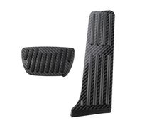Fijado de forma segura y no fácilmente desplazado Cubiertas De Pedales Fibra Carbono Para Coche, Acelerador Y Freno, Accesorios Interiores Para Lexus ES GS 2018 2019 2020 2021 2022(AT without Rest)